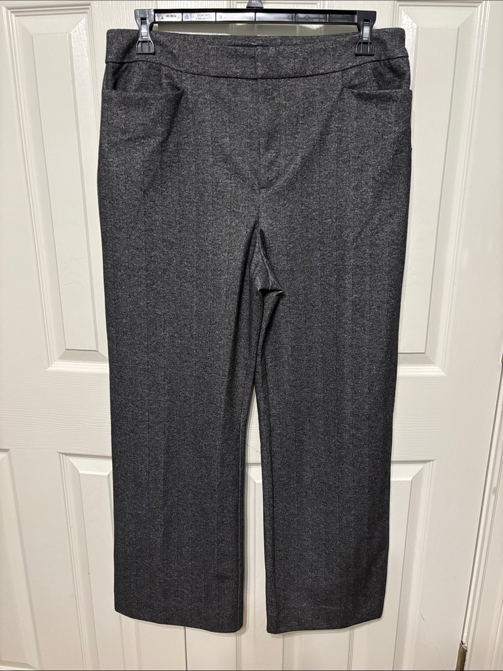 Montgomery Post Herringbone Wide Leg Plus Trouser